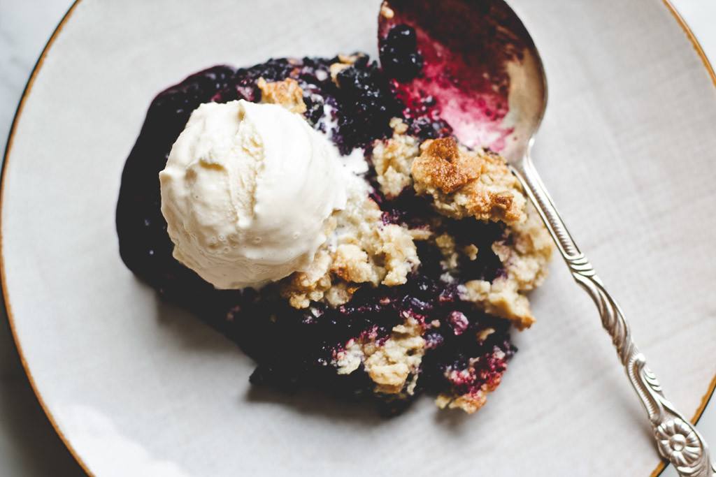 single serving blueberry crumble-2
