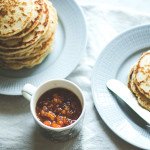 Rice Flour Pancakes with Cloudberry Compote